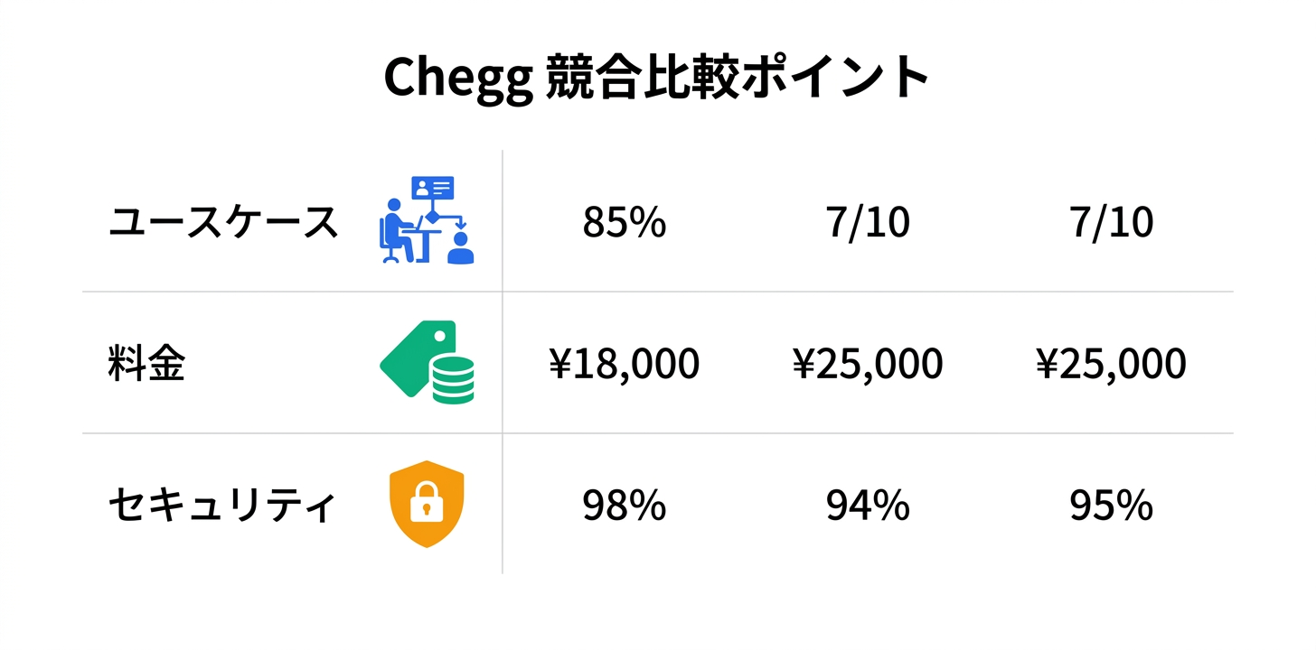 競合製品との比較ポイント