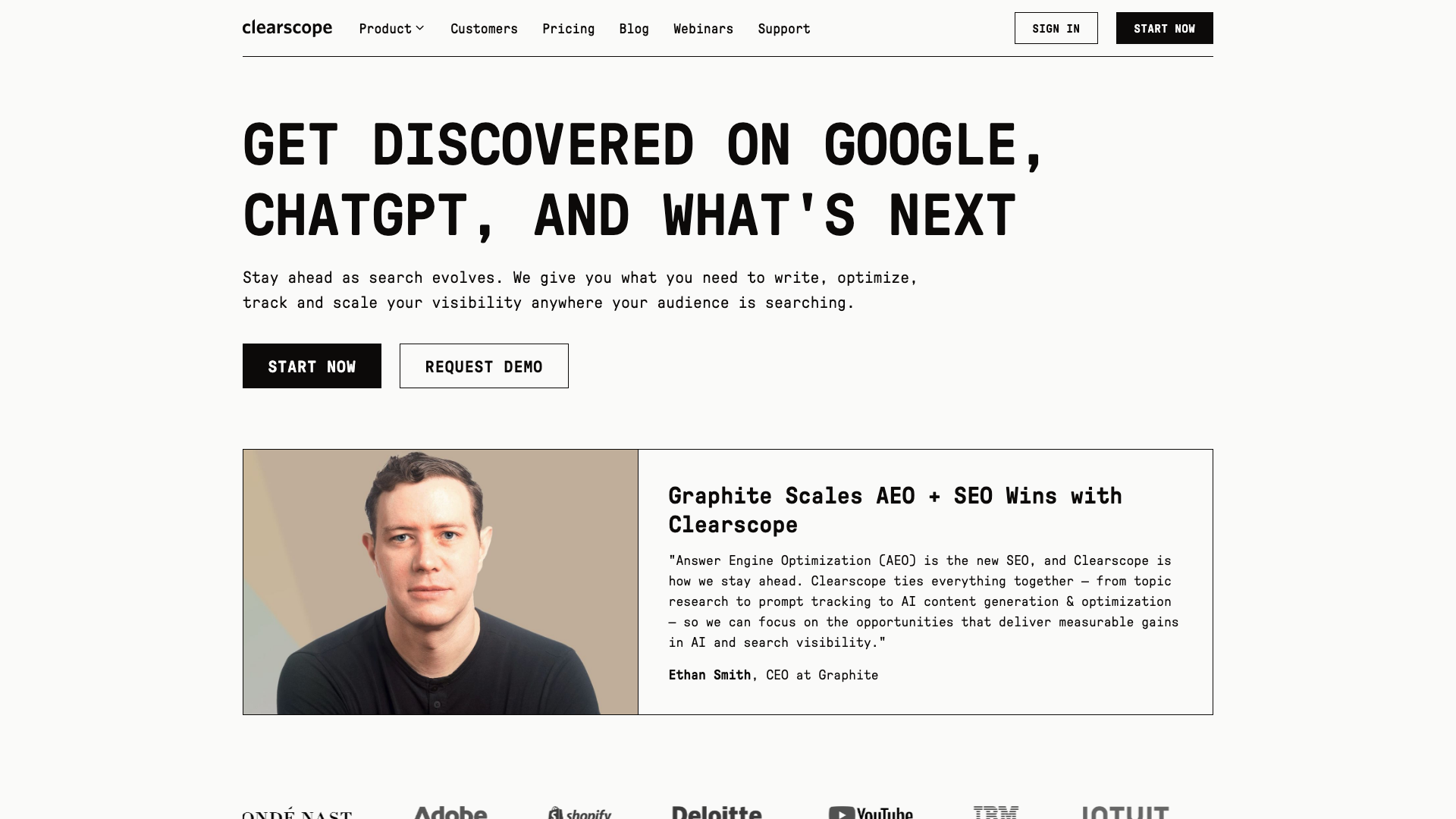 Clearscopeの公式サイト