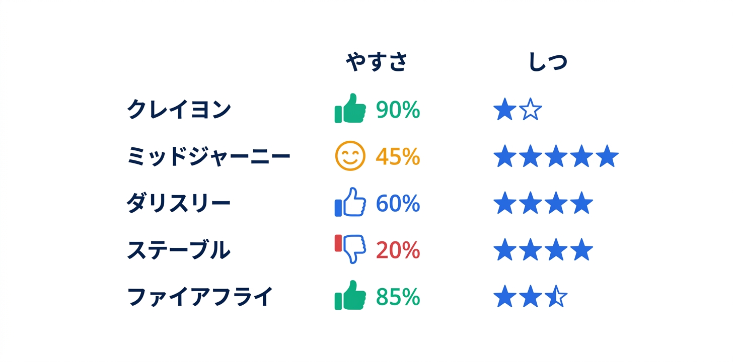 競合ツールとの比較