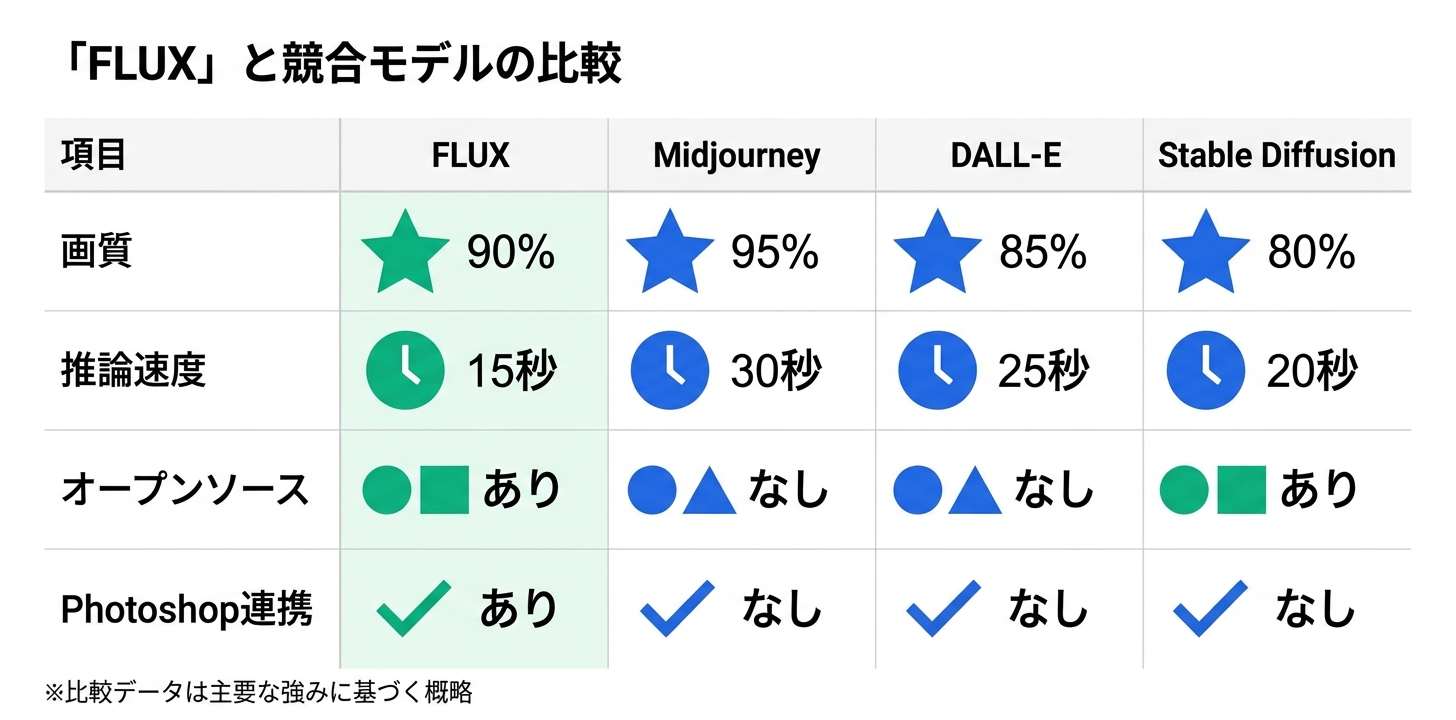 競合モデルとの比較