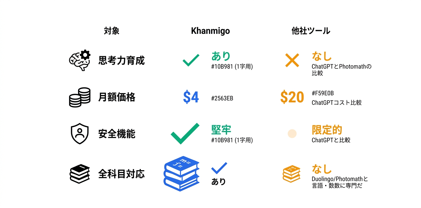 競合ツールとの比較