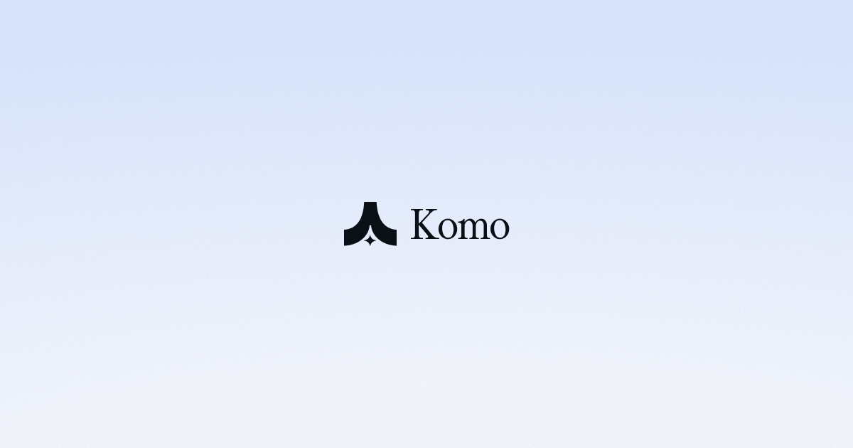 Komo AIの画面