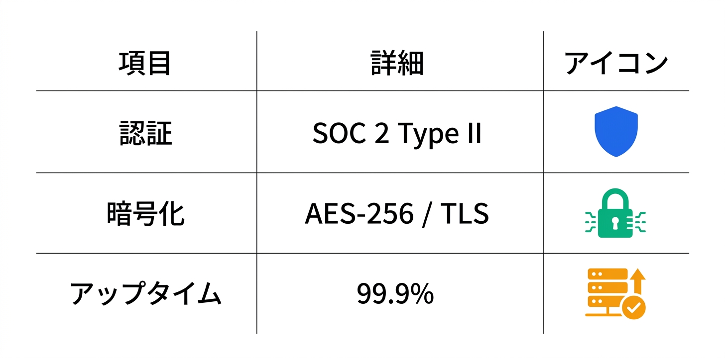 セキュリティとコンプライアンス