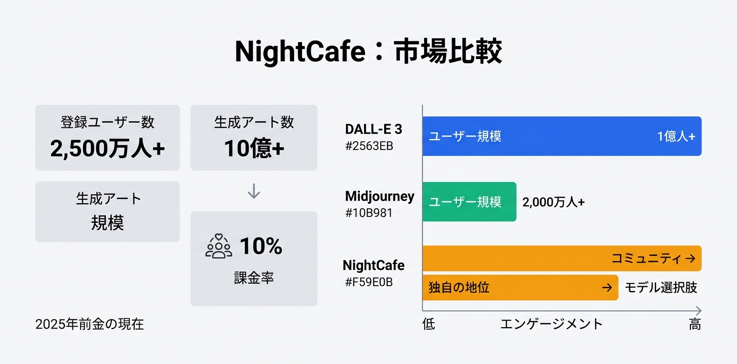 ユーザーデータと市場での位置づけ