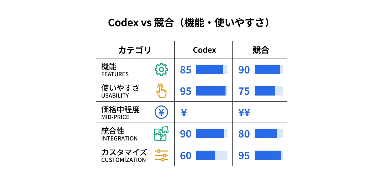 競合サービスとの比較