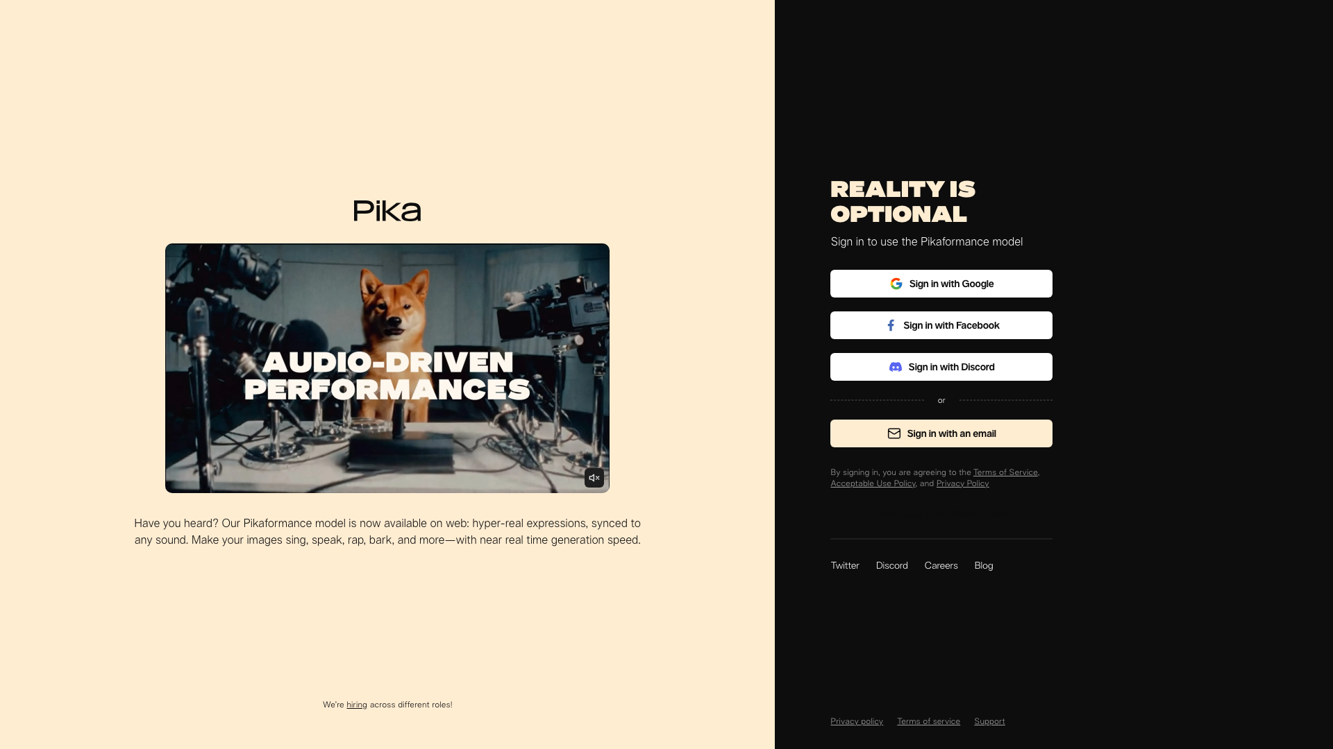 Pikaの公式サイト