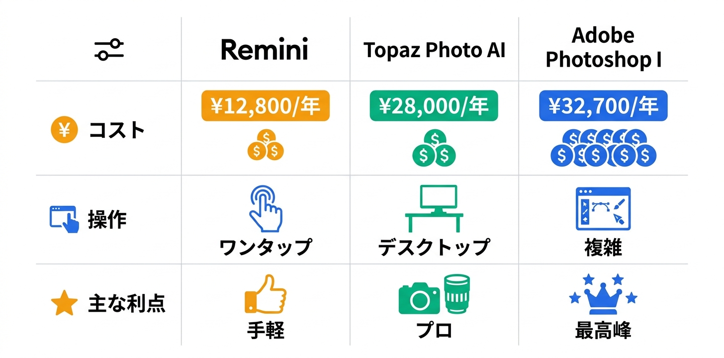 競合ツールとの比較