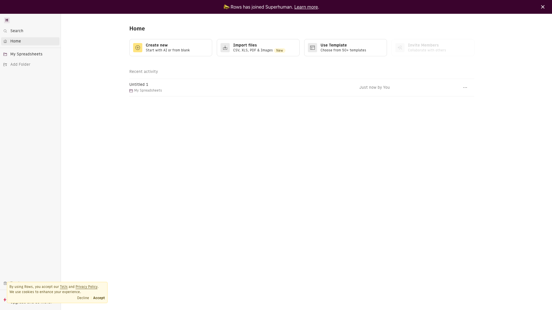 Rows AIの公式サイト
