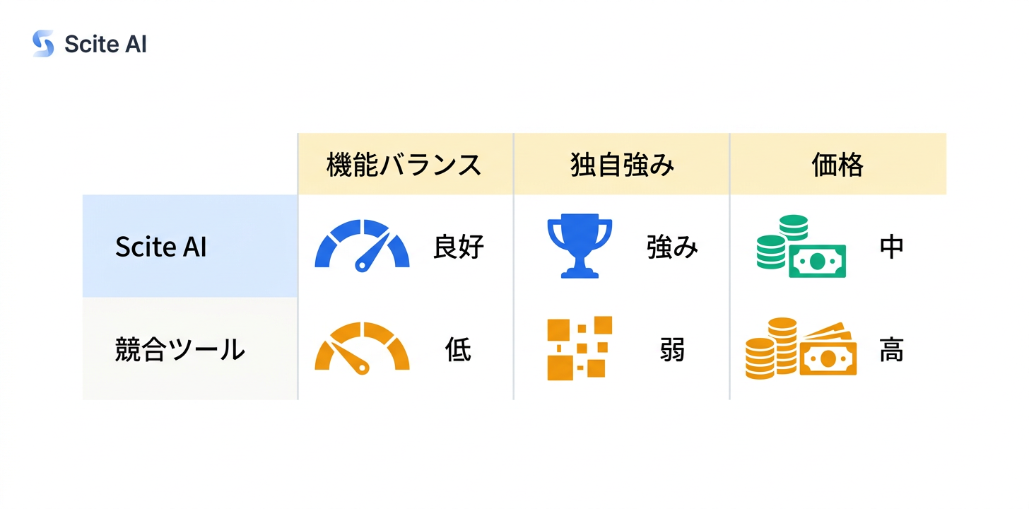 競合サービスとの比較