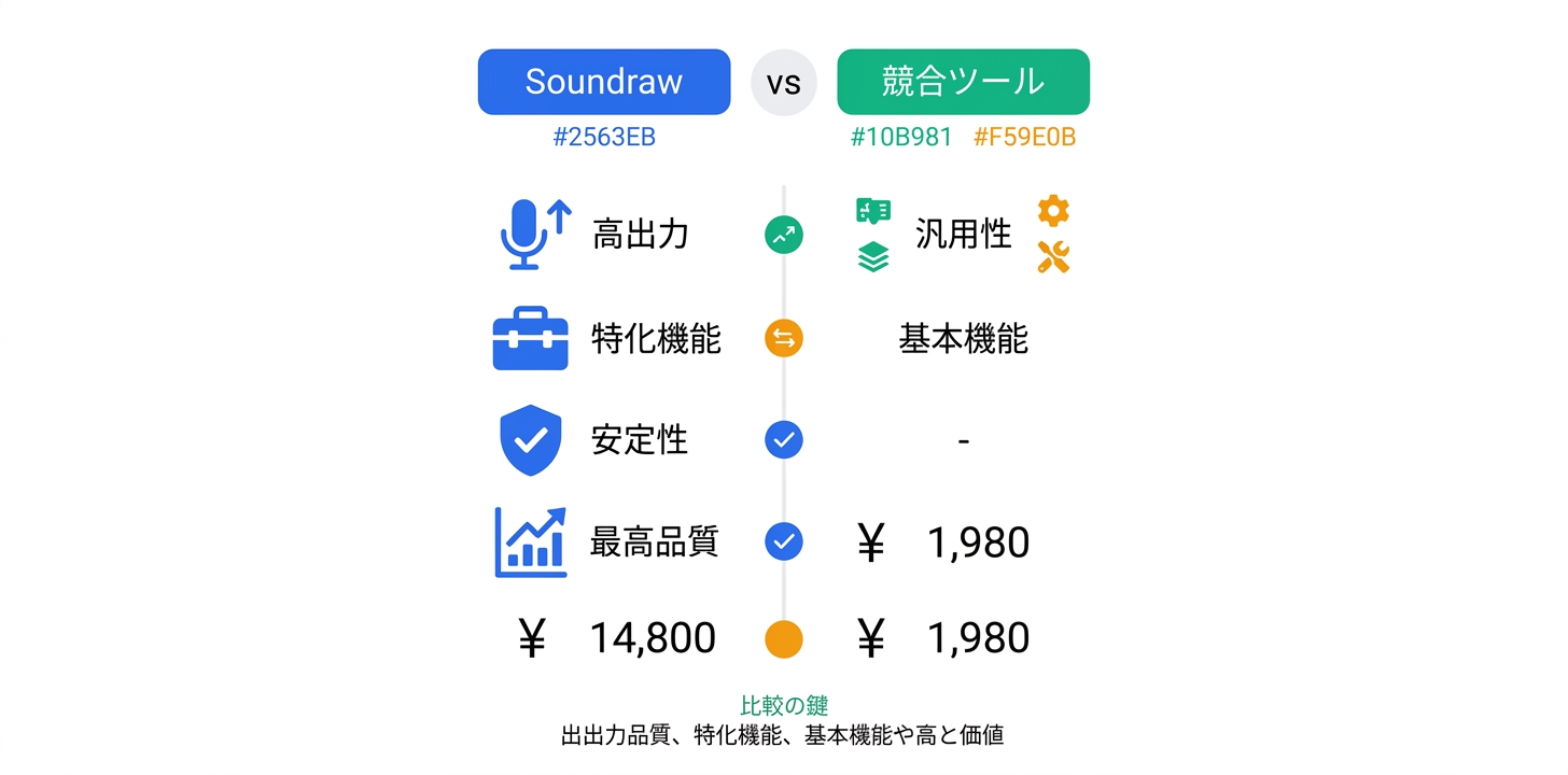 競合ツールとの比較