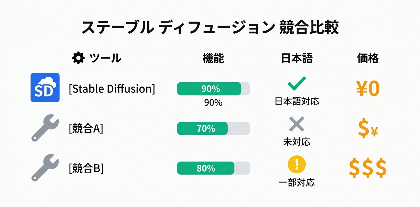 競合ツールとの詳細比較