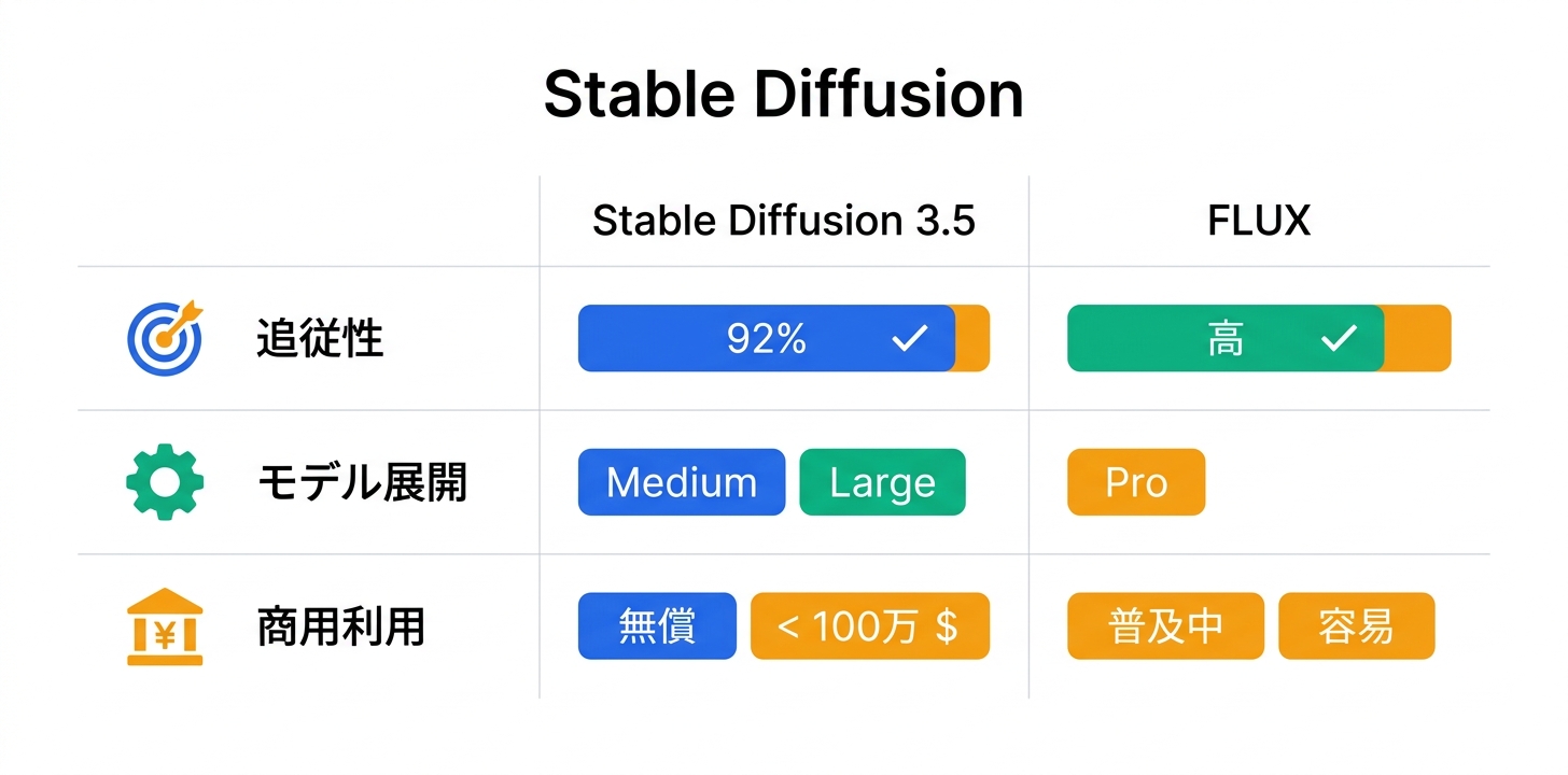 Stable Diffusion 3.5とFLUXの最新動向