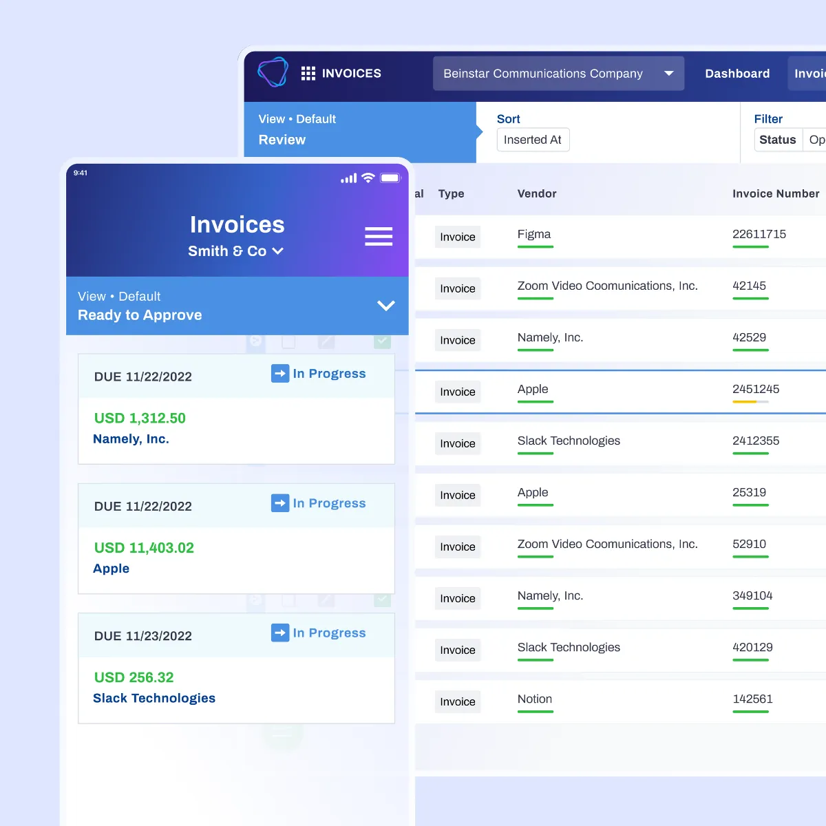Autonomous invoice processing auto approvals in progress